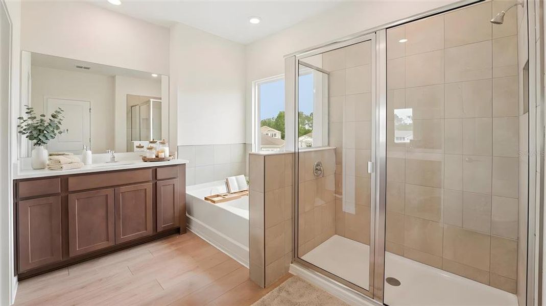 Furnished interior view inside a new home in Oaks Preserve, Gainesville (Image 12).