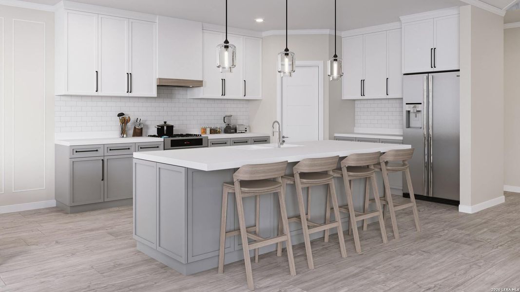 Furnished interior view inside a new home in , New Braunfels (Image 4).