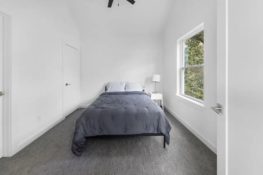 High ceiling throughout home including in bedrooms.