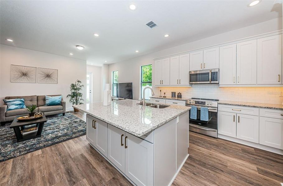 Furnished interior view inside a new home in , New Port Richey (Image 11).