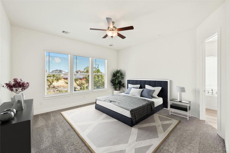 Furnished interior view inside a new home in Rough Hollow, Lakeway (Image 12). Furnished interior view inside a new home in Rough Hollow, Lakeway (Image 12).