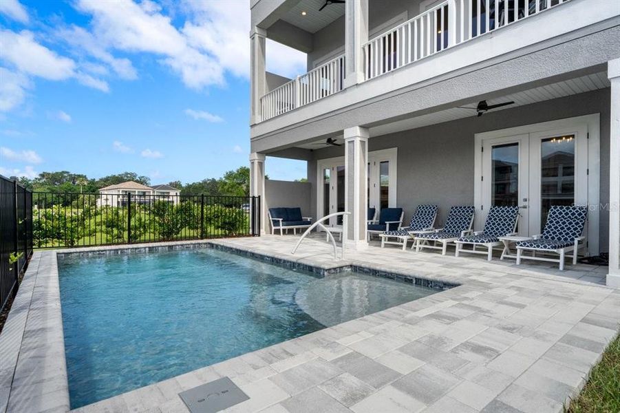 Exterior details and patio area of a home in , Palm Coast (Image 3). Exterior details and patio area of a home in , Palm Coast (Image 3).