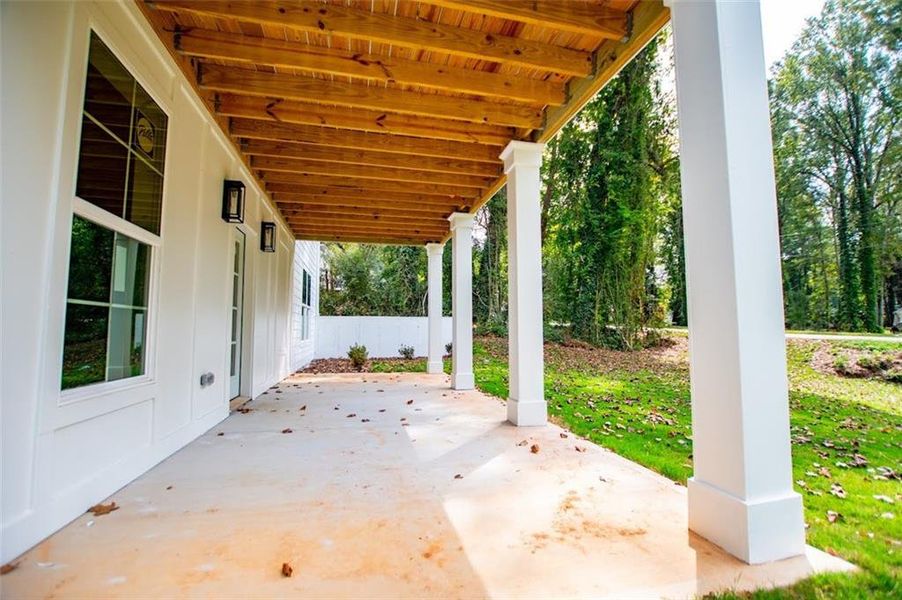 Exterior details and patio area of a home in , Bowdon (Image 29). Exterior details and patio area of a home in , Bowdon (Image 29).