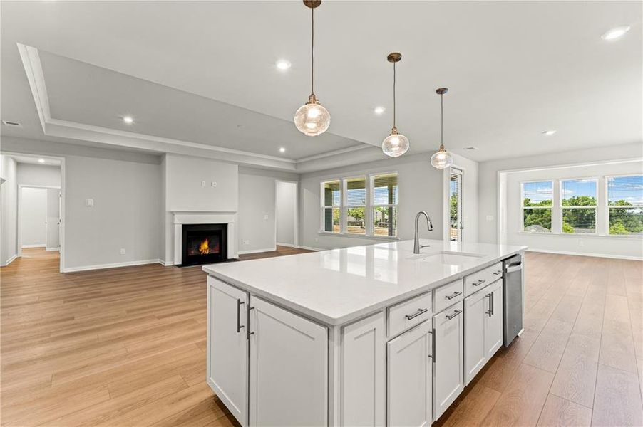 Furnished interior view inside a new home in Watermist at Mirror Lake, Villa Rica (Image 5).