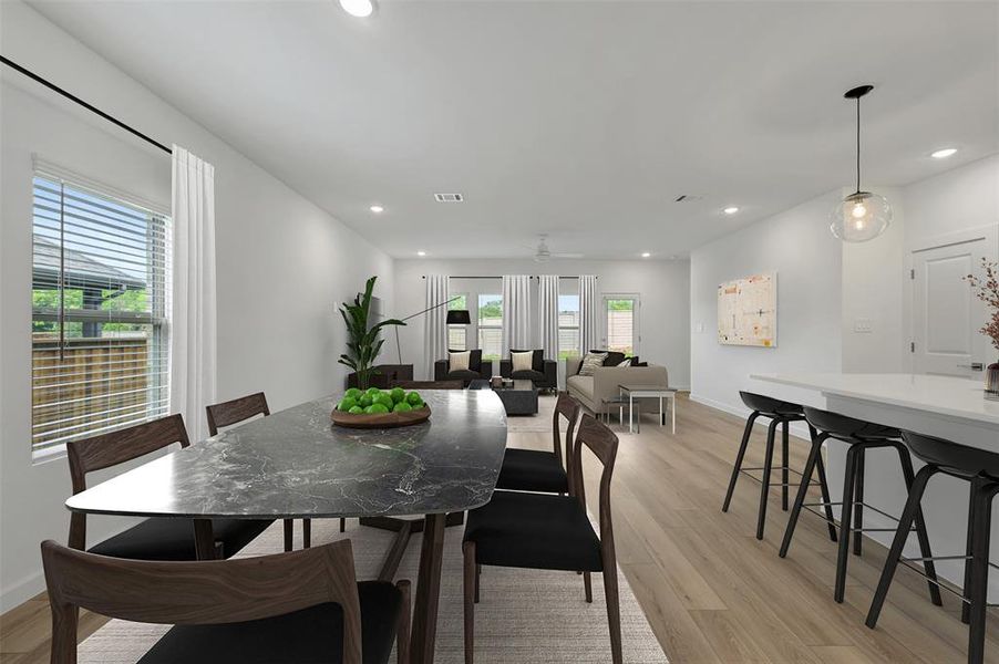 Furnished interior view inside a new home in Aspire at Reunion, Newark (Image 13).