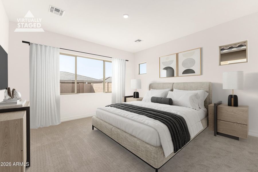 Primary Suite Staged