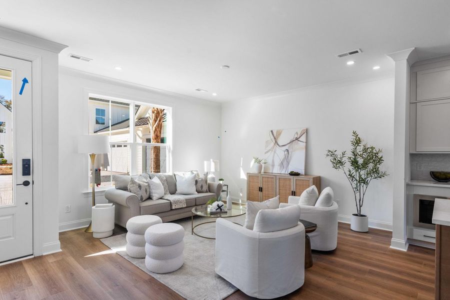 Furnished interior view inside a new home in , Johns Island (Image 6).