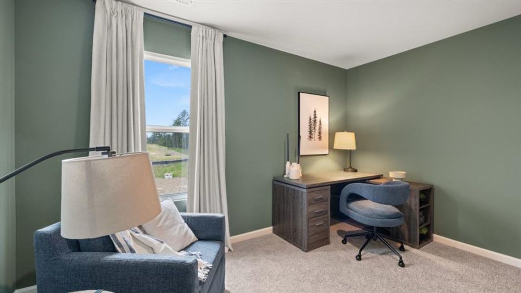 Furnished interior view inside a new home in Fairway 17 at Mirror Lake, Villa Rica (Image 28).