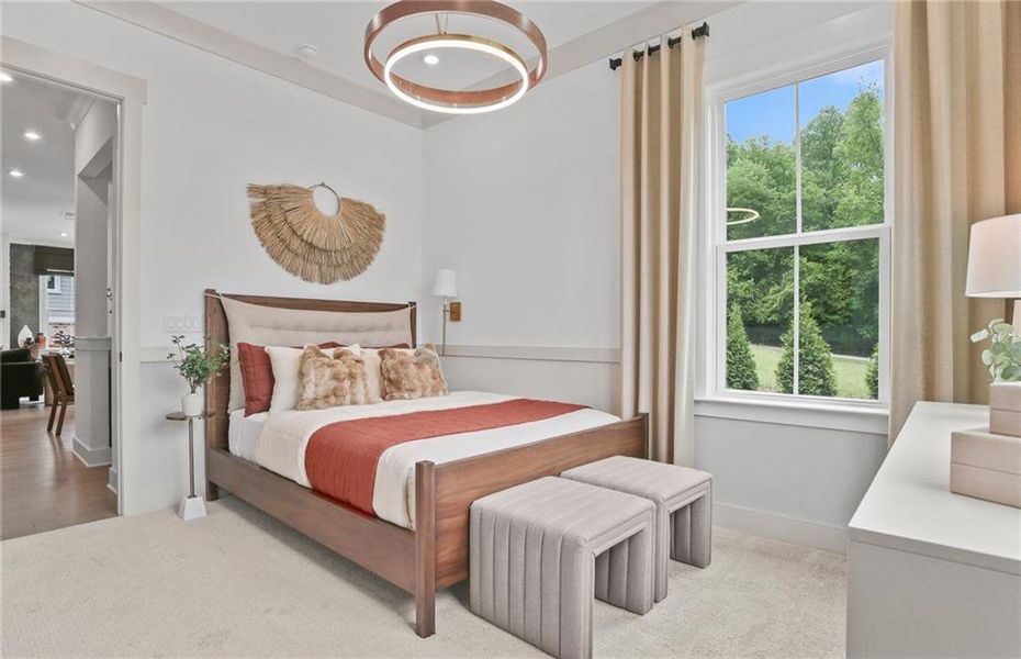Furnished interior view inside a new home in Sterling Pointe, Cumming (Image 18).
