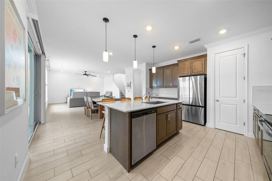 Furnished interior view inside a new home in , Palm Bay (Image 8). Furnished interior view inside a new home in , Palm Bay (Image 8).