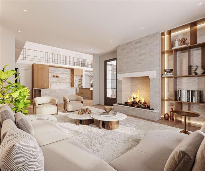 Furnished interior view inside a new home in , Buford (Image 13).