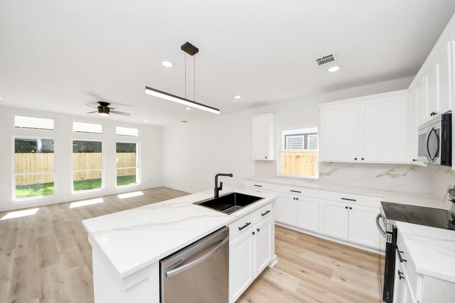 Furnished interior view inside a new home in , Houston (Image 4).