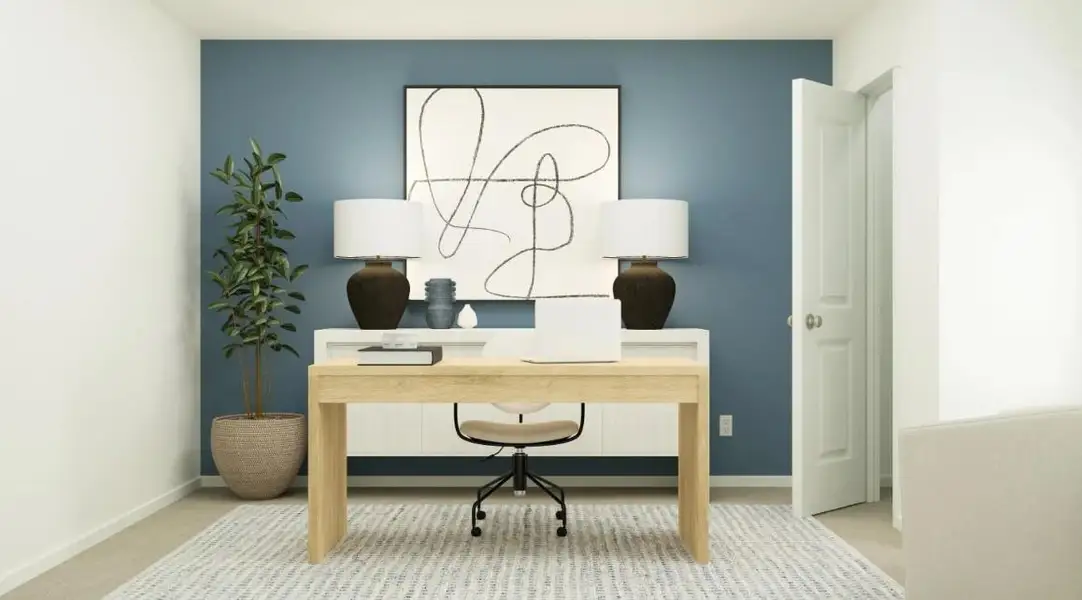 Furnished interior view inside a new home in Wharton Lakes: Cottage Collection, Wharton (Image 9).