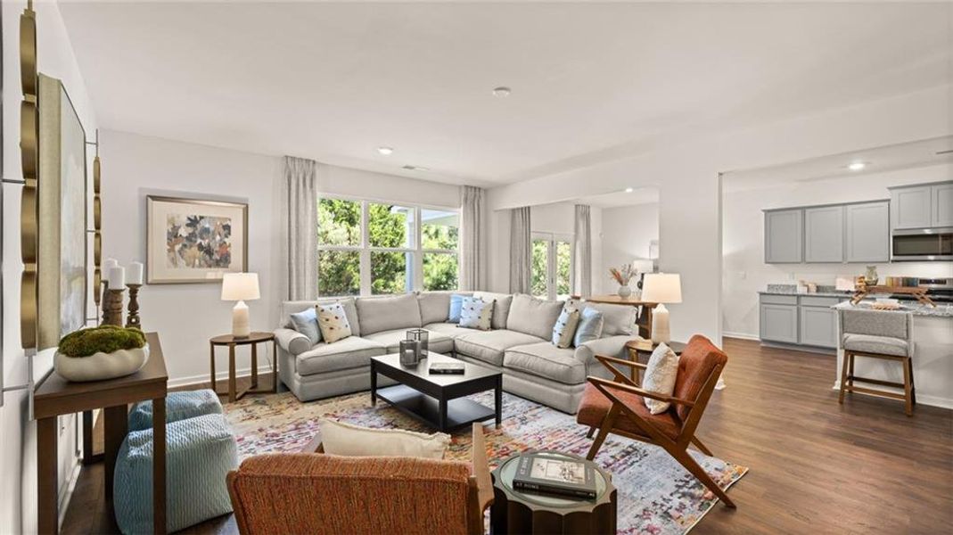 Furnished interior view inside a new home in Bridle Creek, Locust Grove (Image 18).