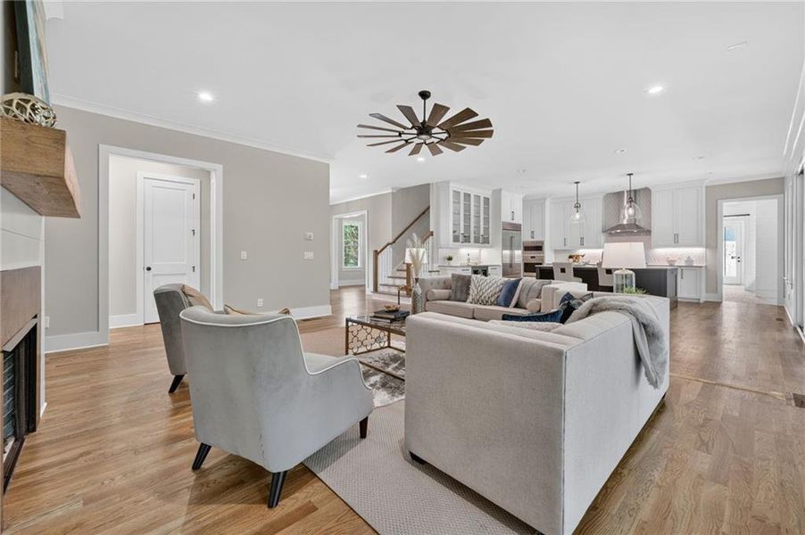 Furnished interior view inside a new home in , Cumming (Image 6).