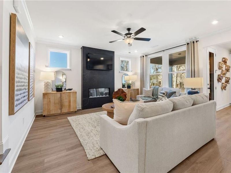 Furnished interior view inside a new home in Fern Hollow, Buford (Image 10).