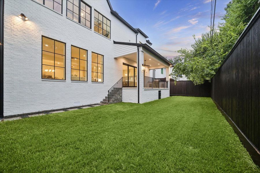Backyard View with Room for a Pool