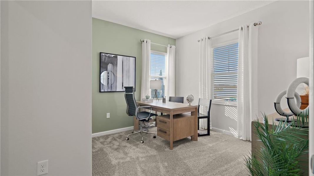 Furnished interior view inside a new home in Wellness Ridge, Clermont (Image 7).