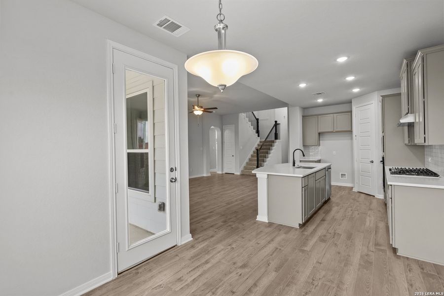 Furnished interior view inside a new home in Buffalo Crossing, Cibolo (Image 8). Furnished interior view inside a new home in Buffalo Crossing, Cibolo (Image 8).