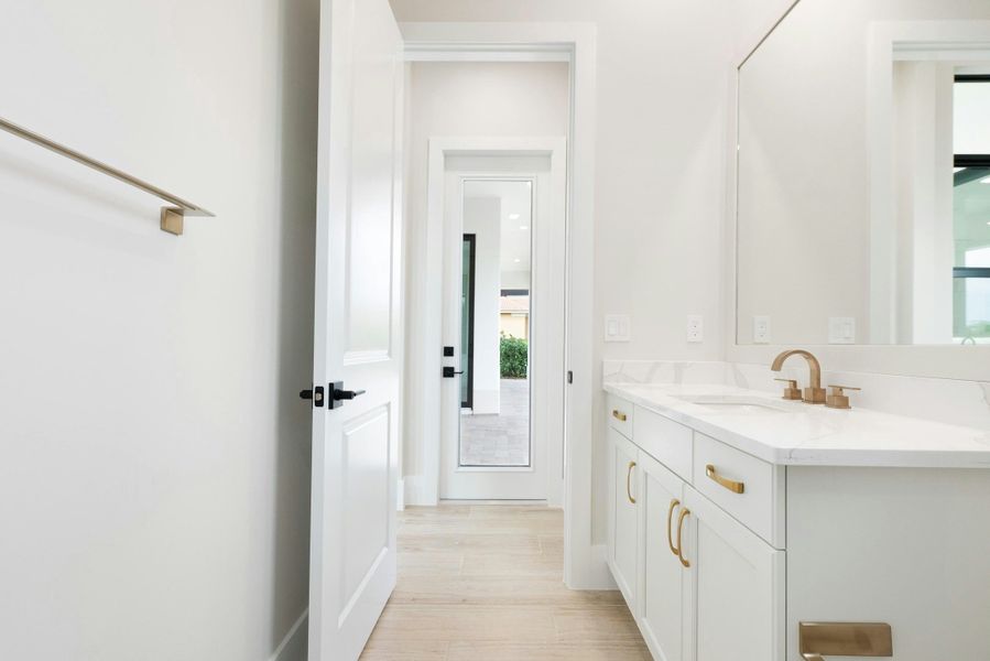 2D floor plan layout for the Madrona by GHO Homes in Tesoro Club, Port St. Lucie, FL (Image 61).