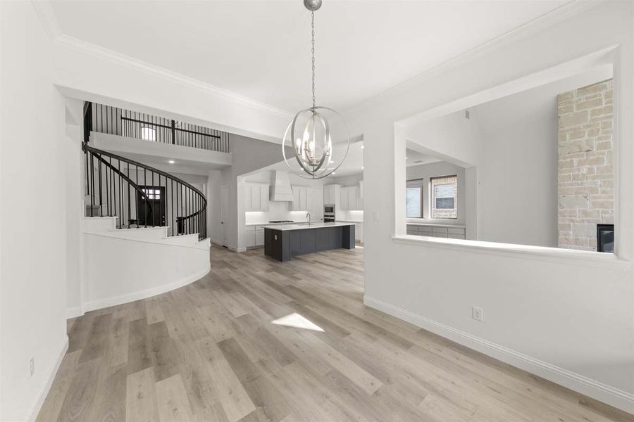 Representative unfurnished interior of a home built from the Brennan II by Pacesetter Homes in Nelson Lake, Rockwall (Image 20).