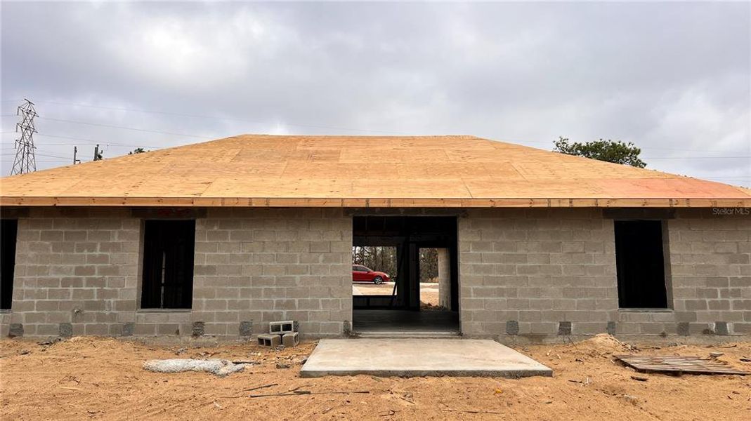 In-progress construction of a new home in , Brooksville, FL (Image 8).