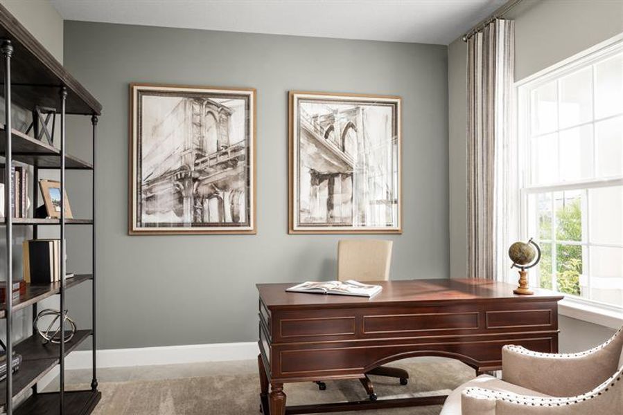 Furnished interior view inside a new home in The Crossings, St. Cloud (Image 10).