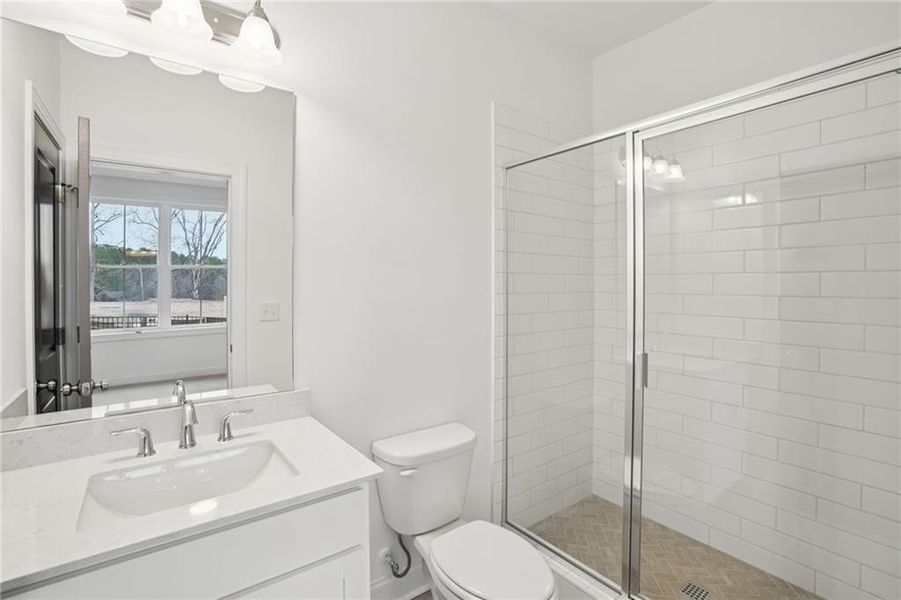 Furnished interior view inside a new home in Palisades Townhomes, Cumming (Image 9).