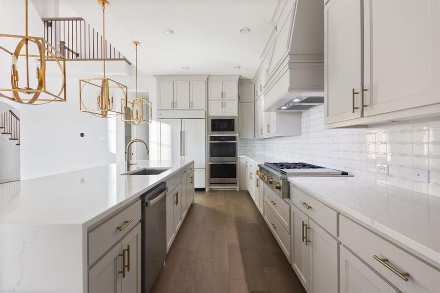 Furnished interior view inside a new home in Fields 60', Frisco (Image 5). Furnished interior view inside a new home in Fields 60', Frisco (Image 5).