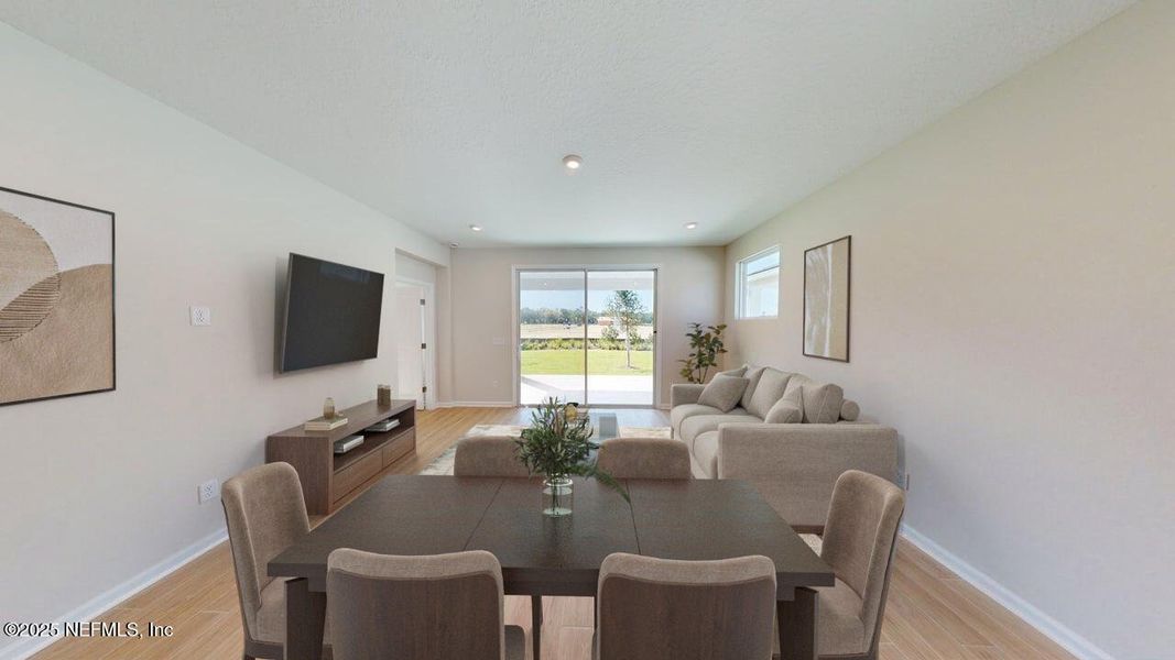 Furnished interior view inside a new home in RiverTown - WaterSong, St. Johns (Image 5).