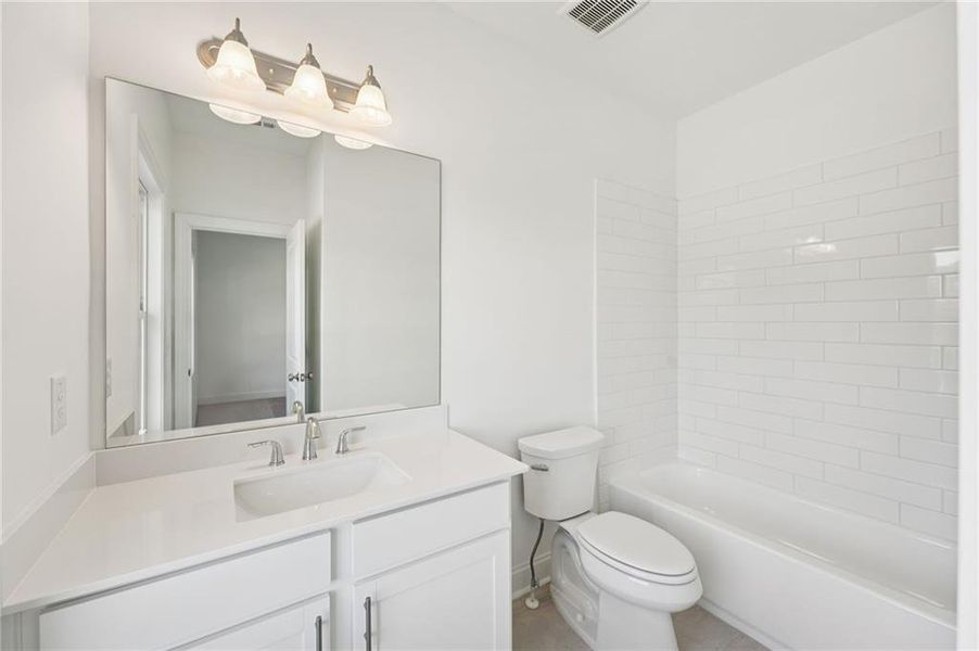 Furnished interior view inside a new home in Palisades Townhomes, Cumming (Image 14).