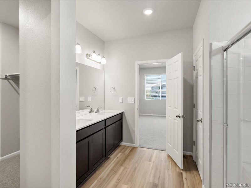 Furnished interior view inside a new home in Buffalo Highlands: The Canyon Collection, Commerce City (Image 5).