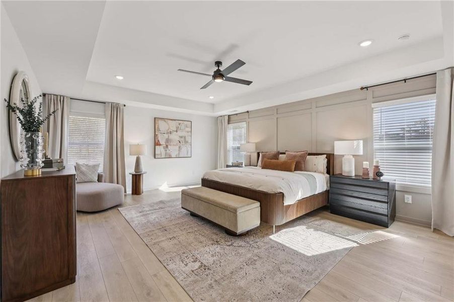 Furnished interior view inside a new home in Arbors at Richland Creek, Buford (Image 7). Furnished interior view inside a new home in Arbors at Richland Creek, Buford (Image 7).