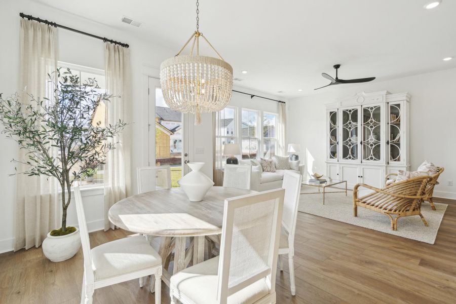 Furnished interior view inside a new home in Limehouse Farms: Arbor Collection, Summerville (Image 41). Furnished interior view inside a new home in Limehouse Farms: Arbor Collection, Summerville (Image 41).