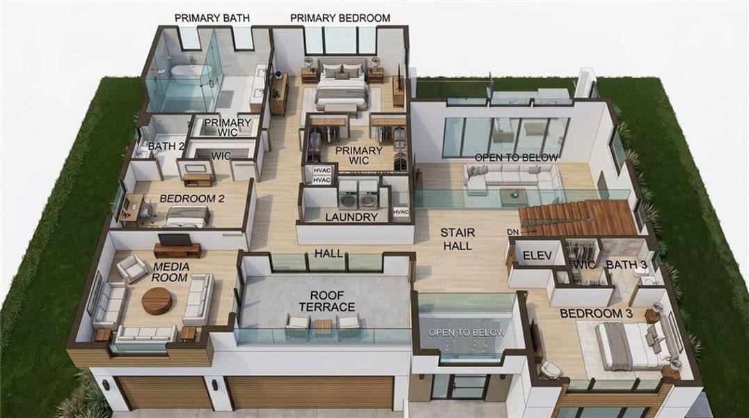 2D floor plan layout of this home in , Atlanta, GA (Image 5).