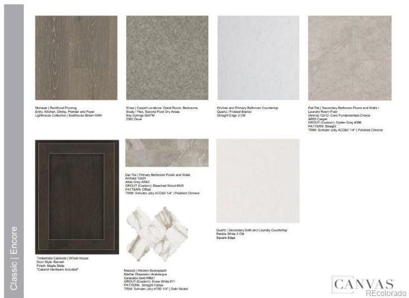 Design Selections. Home is currently under construction, selections subject to change.