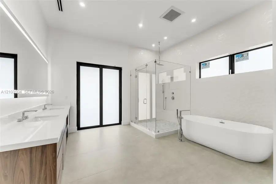 Furnished interior view inside a new home in , Miami (Image 7).