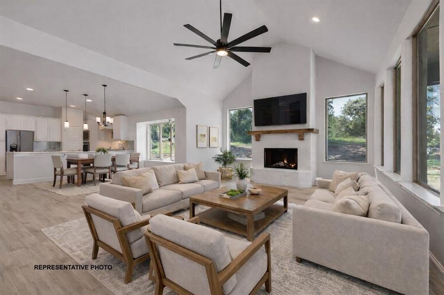 Furnished interior view inside a new home in , Springtown (Image 10).