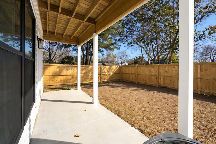 Exterior details and patio area of a home in , North Charleston (Image 26). Exterior details and patio area of a home in , North Charleston (Image 26).