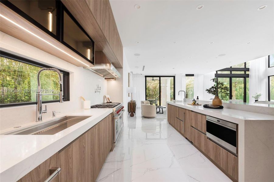 Furnished interior view inside a new home in , South Miami (Image 8).