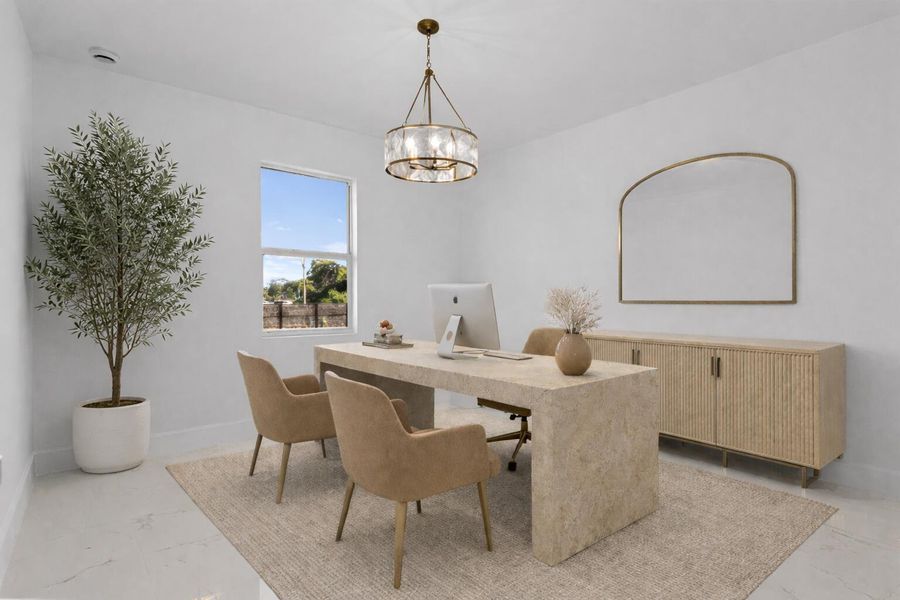 Furnished interior view inside a new home in , Loxahatchee (Image 7).