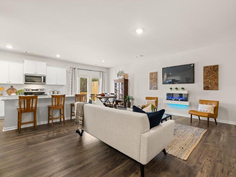 Furnished interior view inside a new home in Mountain Park, Dahlonega (Image 29). Furnished interior view inside a new home in Mountain Park, Dahlonega (Image 29).