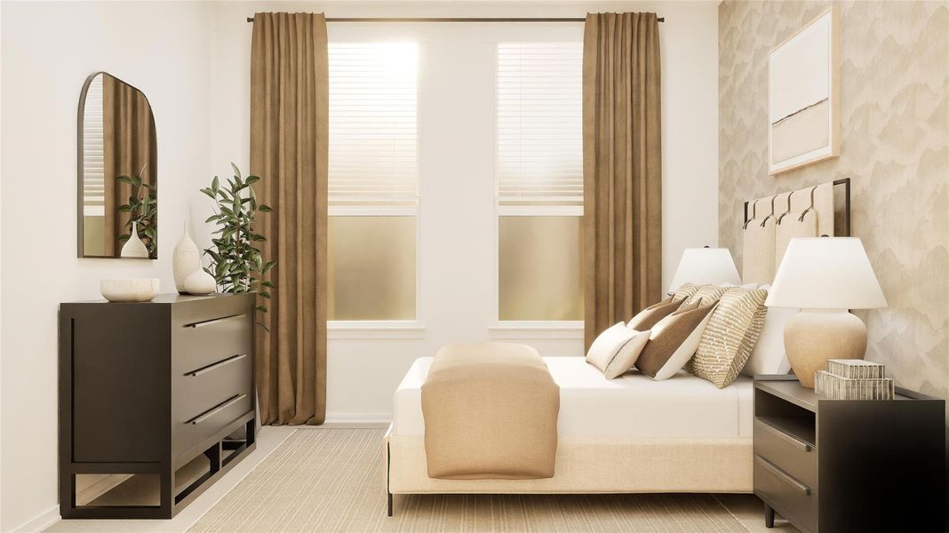 Furnished interior view inside a new home in Anniston, Katy (Image 22).