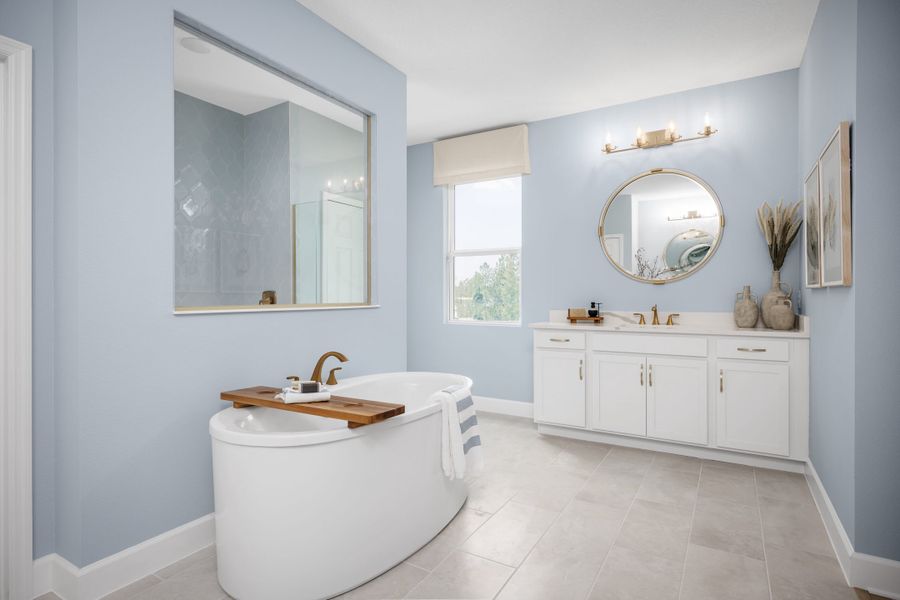 Representative furnished interior of a home built from the Exbury by Landsea Homes in Trinity Gardens, Deland (Image 14).