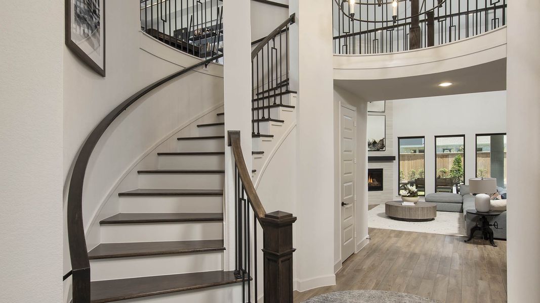 Furnished interior view inside a new home in Bridgeland, Cypress (Image 5).