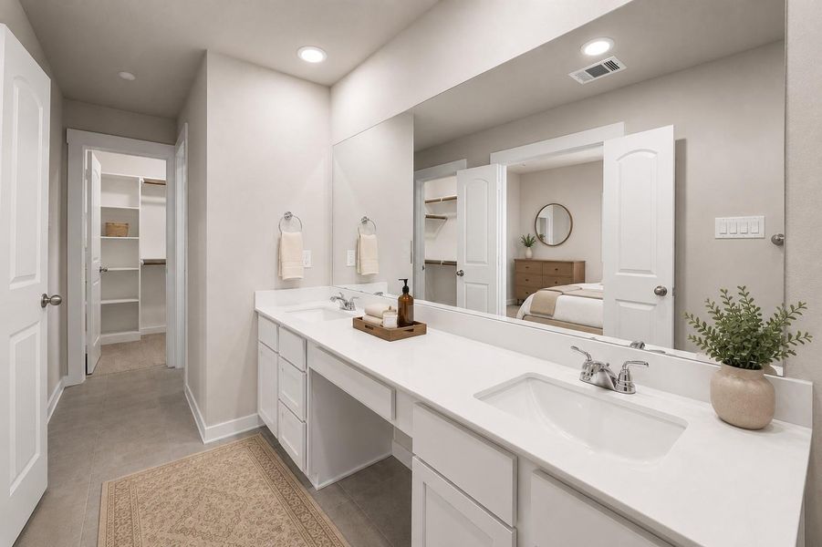 Virtually Staged Primary Bathroom Virtually Staged Primary Bathroom