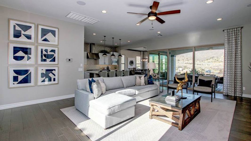 Representative furnished interior of a home built from the Appaloosa by Taylor Morrison in Victory at Verrado Venture II Collection 55+, Buckeye (Image 6).