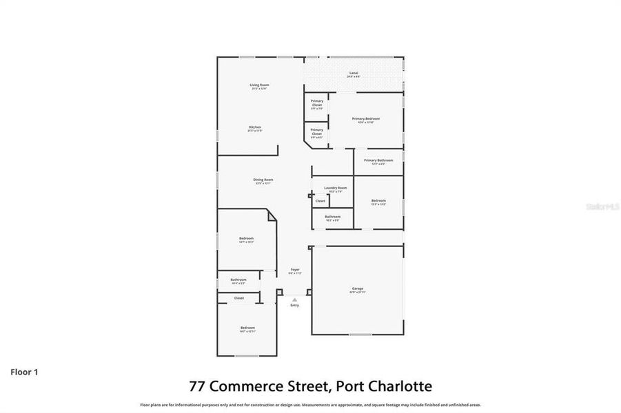 2D floor plan layout of this home in , Port Charlotte, FL (Image 5). 2D floor plan layout of this home in , Port Charlotte, FL (Image 5).