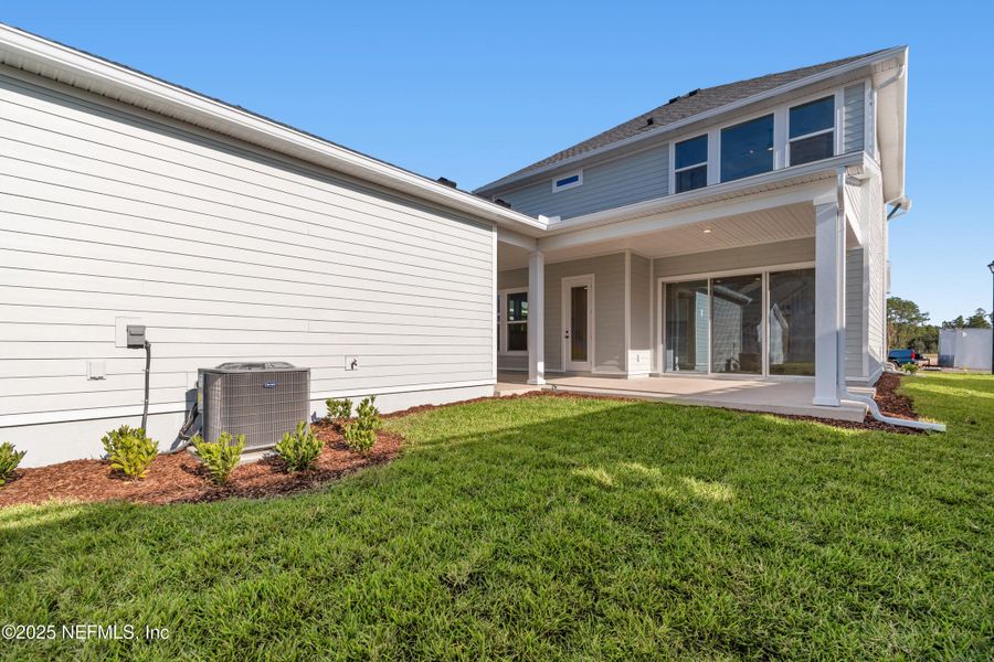 Exterior details and patio area of a home in Seven Pines 50' Rear Entry, Jacksonville (Image 20). Exterior details and patio area of a home in Seven Pines 50' Rear Entry, Jacksonville (Image 20).