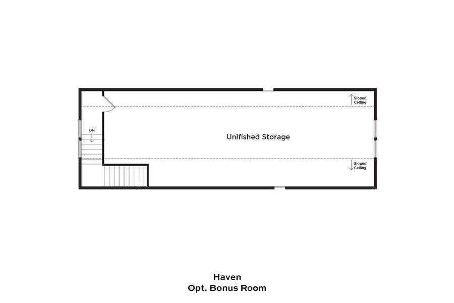 2D floor plan layout for the Haven by DRB Elevate. in Summerwind Crossing at Lakes of Cane Bay, Summerville, SC (Image 8).